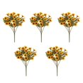thumbnail image 1 of CNKOO 5 Pieces/Kit Artificial Flower Fake Plants Simulation Heads Chrysanthemum Wedding Decor Centerpieces Photography Props, 1 of 9