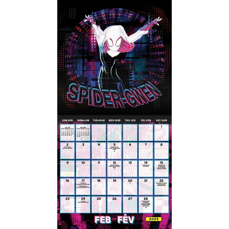 Trends International 2025 Marvel Spider-Man: Beyond the Spider-Verse Wall Calendar - Walmart.com trends-international-2025-marvel-spider-man-beyond-the-spider-verse-wall-calendar-walmart-com