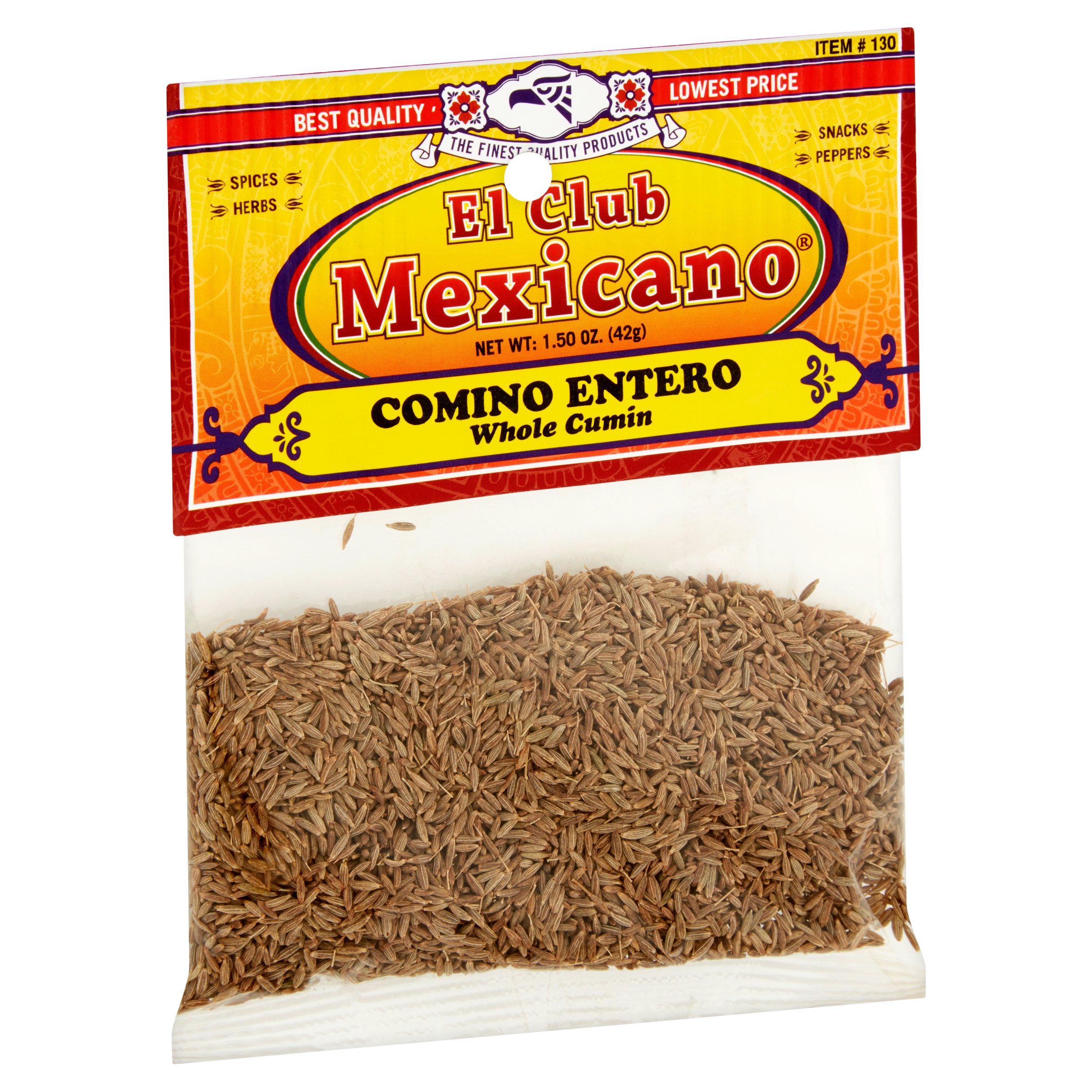 El Club Mexicano Whole Cumin Seeds, 3.5 oz