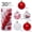 White 8X2, variant on Ke1Clo Christmas Baubles, 30PCS Glitter Christmas Ornaments, Christmas Tree Decorations Set, Hanging Ornaments, Christmas Balls for Holiday Party