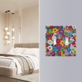 thumbnail image 4 of Yayeee Toggle Light Switch Wall Plate 3-Gang 6.37"x4.48" Decorative Outlet Cover, Whimsical Floral, 4 of 7