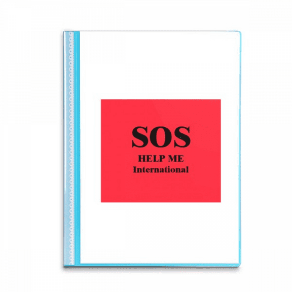 Cry Help Rescue Emergency Book Sheet Protectors Portfolio Binder Folder