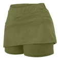 thumbnail image 6 of FAIWAD Solid Color Skorts for Women Lightweight Skirt with Athletic Inner Shorts for Tennis Golf Workout Sports, 6 of 6