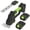 Black + Green, variant on Cordless Hedge Trimmer, 2-in-1 Electric Trimmer & Grass Shears, 20V 2.0Ah with 2 Batteries & Charger, Up to 120 Min Runtime for Gardens Yards Lawns