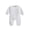 White, variant on Baby Bodysuit Decorating Kit Toddler Boys Long Sleeve Solid Letter Prints Fall Winter Rompers Kids Jumpsuits White, 12-18 Months