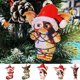 thumbnail image 3 of Lindos calcetines de acrílico con forma de sombrero de Papá Noel de Gremlins en 2D, artilugio de perro Gremlins, dragón volador colgante, colgantes para árbol de Navidad, regalo de Navidad, 3 of 5