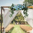 thumbnail image 3 of Baohd 1/2/3/5 Arch Fake Flower Handmade Flowers Backdrop Leaves Home with Decorative spring blue 75cm 1 Pc, 3 of 6
