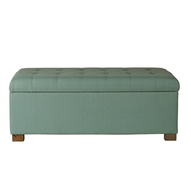 Homepop Large Tufted Storage Bench Multiple Colors Walmart Com Walmart Com