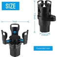 thumbnail image 2 of Yaoyar Multifunctional Car Cup Holder Drink Holder Vehicle-Mounted Stand Extender Car Cup Holder Carbon Fiber Modified Coaster Ashtray, 2 of 5