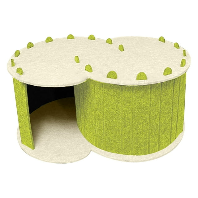Dsscvnef Cat Tunnel Bed for Indoor Cats Exercise ScratchingLarge Cat Tunnel Bed Cat Detachable Cat Nap Rest Bed Cat Pet Playing Tunnel for Cats Knitting Kits with Yarn Included Knitting Needles for Be