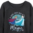 thumbnail image 3 of Frozen - Winter - Make Your Own Magic - Women's Lightweight French Terry Long Sleeve Shirt, 3 of 5