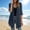 Navy, variant on Sheer Kimono Cardigan for Women Casual 3/4 Sleeve Open Front Lightweight Summer Sweater L