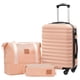thumbnail image 1 of Set de equipaje Coolife de 3 piezas con tapa rígida con cierre TSA Spinner, rosa, 1 of 8