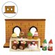 thumbnail image 3 of Marco de pared de ventana de madera para casa de muñecas, tablero de fondo, escena en miniatura. Estilo 1, 3 of 6
