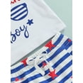 thumbnail image 6 of Bagilaanoe 4th of July Baby Boy Outfits Patriotic Letter Glasses Star Print Sleevelesank Tank Top + Shorts Independence Day Clothes Set 0-24M, 6 of 7
