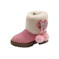 thumbnail image 1 of UKAP Child Slip Resistant Zip Up Comfort Shoes Party Comfy Winter Warm Platform Snow Boot Pink 6C, 1 of 9