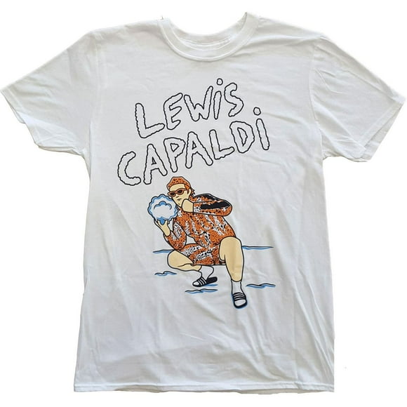 Lewis Capaldi Adult Snow Leopard Cotton T-Shirt
