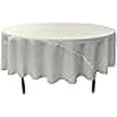 thumbnail image 3 of LA Linen TCpop90R-WhiteP11 Nappe en Popeline de Polyester, Blanc - Rond 90 Po., 3 of 4