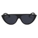 thumbnail image 1 of Gafas de sol vintage de moda para mujer, gafas grandes de diseñador, monturas negras arena y marco negro arena y lente gris negro, 1 of 6