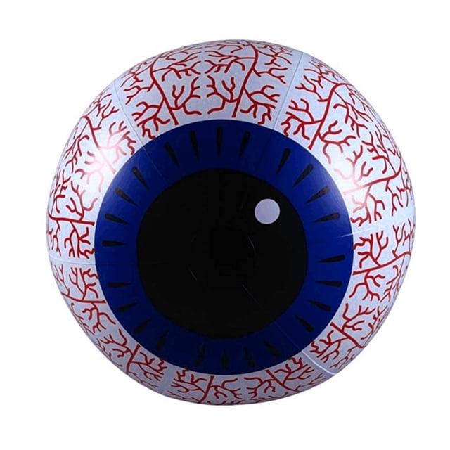 Halloween Decorations, 15.7 Inch Halloween Inflatable Ghost Eyeball With Built-in Battery Powered Remote Controller RGB Color Changing LED Light