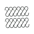 thumbnail image 3 of jifeng 12 Pieces Metal S Hooks 3.6 inch Kitchen Pot Rack Hooks Hats Kitchen Utensil Black, 3 of 9