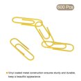thumbnail image 3 of Uxcell Paper Clips 1.1 Inch Vinyl Coated with Box for Office Home Yellow Count 600, 3 of 6