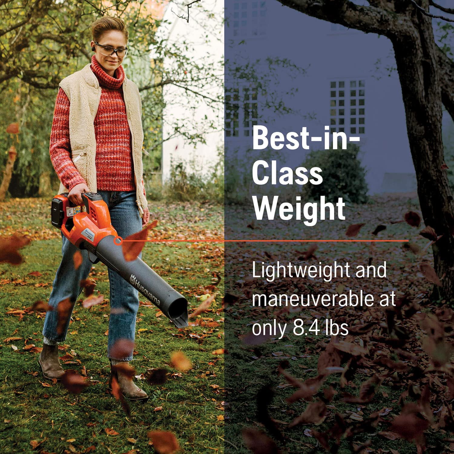Husqvarna Leaf Blower 230iB Cordless Electric - 136 MPH 650 CFM, 4 Ah Battery, Charger