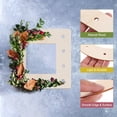 thumbnail image 3 of 3Pcs Wooden Wreath Frames, Square 5.9" OD/3" ID Unfinished Floral Hoop Rings for DIY Christmas Easter Crafts Decor, 3 of 7