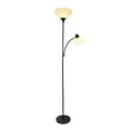 thumbnail image 3 of Simple Designs Floor Lamp with Reading Light, Black, 3 of 7