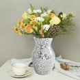 thumbnail image 4 of Mirror Mosaic Flowerpot Crackle Glass Silver Vase Flower For Home Decor, 4 of 10