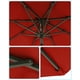 thumbnail image 4 of Sombrilla para Patio, Sombrilla de Mesa de Exterior de 2,29 m, con 8 costillas, UPF 50+, Inclinación Doble de 30°, Base no Incluida, para Patio, Jardín, Piscina, Rojo, 4 of 6