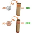 J Mark Burst Resistant Preformed Quarter & Penny Coin Roll Wrappers