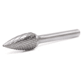 thumbnail image 3 of SG-5 Pointed Tree Shape - Premium Double Cut Tungsten Carbide Burr 1/4" Shank, 3 of 5