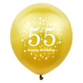 thumbnail image 2 of Globos SHUNTAI 55.º cumpleaños negro y dorado, 15 piezas, 30 cm, 2 of 7
