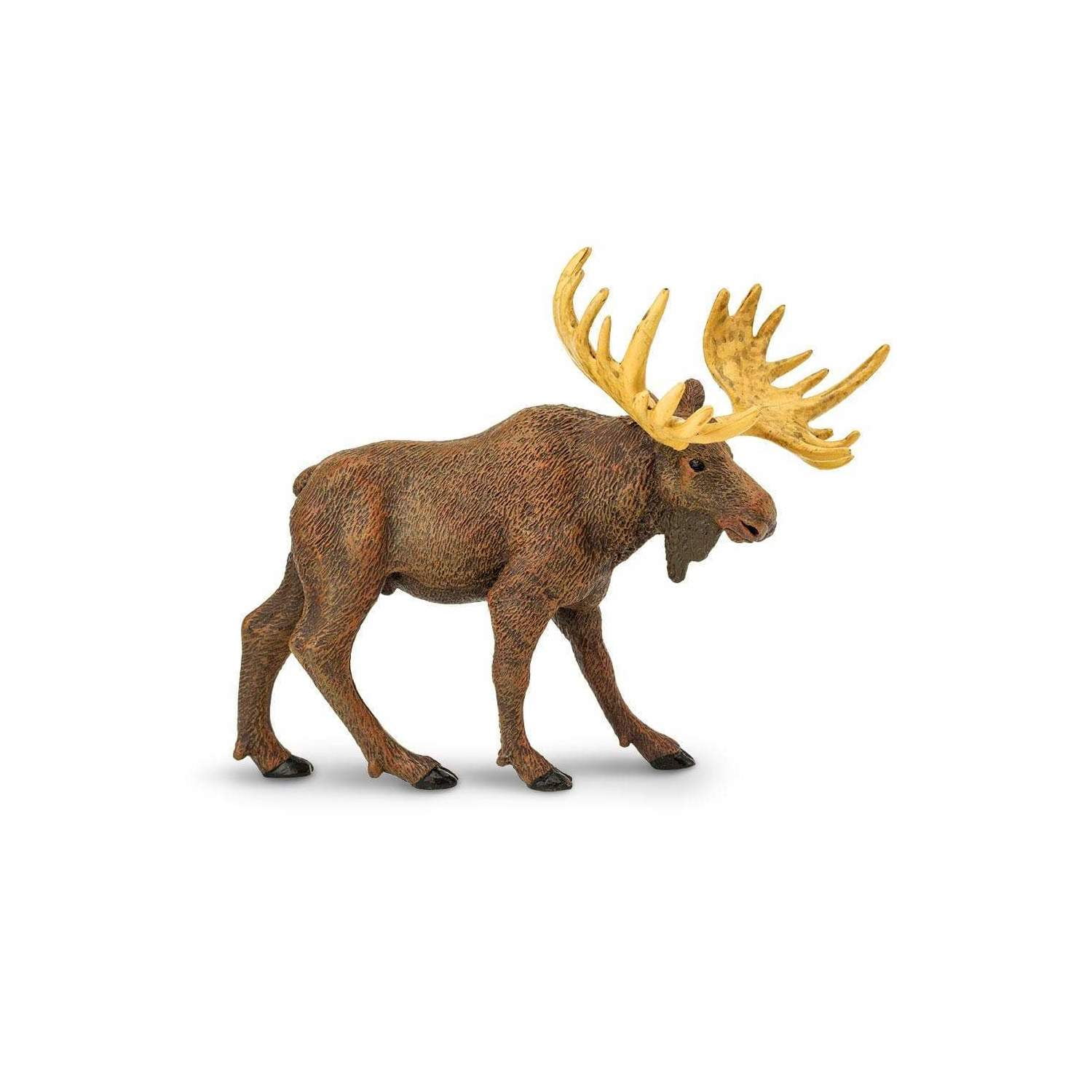 Safari Ltd. Moose Figurine - Realistic 5" Animal Figure - Educational Toy for Boys, Girls, and Kids Ages 1+