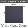 thumbnail image 5 of Simmore Kitchen Towels 6 Pack, 100% Cotton Waffle Weave Dish Cloths for Washing Dishes, Dark Grey, 12" x 12", 5 of 6