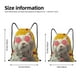 thumbnail image 2 of Fotbe Floral Sunglasses Cat Art Bolsa Mochila con Cordón Estampada, Bolsa de Gimnasio Deportiva, Bolsa Cinch, Bolsa con Cordón para Hombres y Mujeres-Medium, 2 of 6