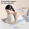 thumbnail image 4 of Hyknon Ergonomic Neck Support Pillow, Memory Foam Contoured Head Pillow for Comfortable Sleeping, Cervical Pillow for Neck Pain Relief, Bed and Travel Use, 4 of 6
