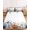 white, variant on King Size Fitted Sheet Set - Blue Pumpkins Fall 3 Piece Bedding Sets 16" Deep Pocket Fitted Sheet with 2 Pillowcases, Thanksgiving Eucalyptus Leaves Wooden Brushed Microfiber Hotel Luxury Bed Sheets