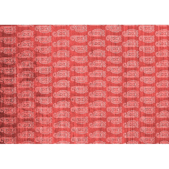 Ahgly Company Indoor Rectangle Oriental Red Industrial Area Rugs, 5' x 7'