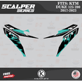 thumbnail image 2 of Kalair GFX Graphics Kit for KTM Duke 125 390 (2017-2023) Scalper Series, 2 of 5