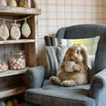 thumbnail image 6 of Rijanmt Easter Realistic Fluffy Bunny Comfort Pillow Case,Easter Throw Pillow Case With Flower Bunny And Eggs,Pillowcase Square Cushion Covers For Sofa Bed Couch,Spring Home Decor,17.71*17.71",E, 6 of 6