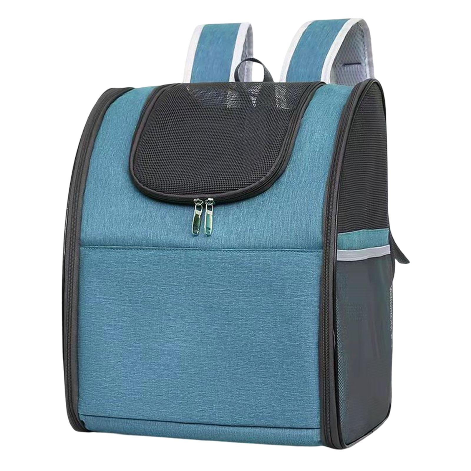 Fzaqwen Pet Carrier Backpack Travel Bag for Small Dogs Cats Carrier Backpacks for Animal Blue