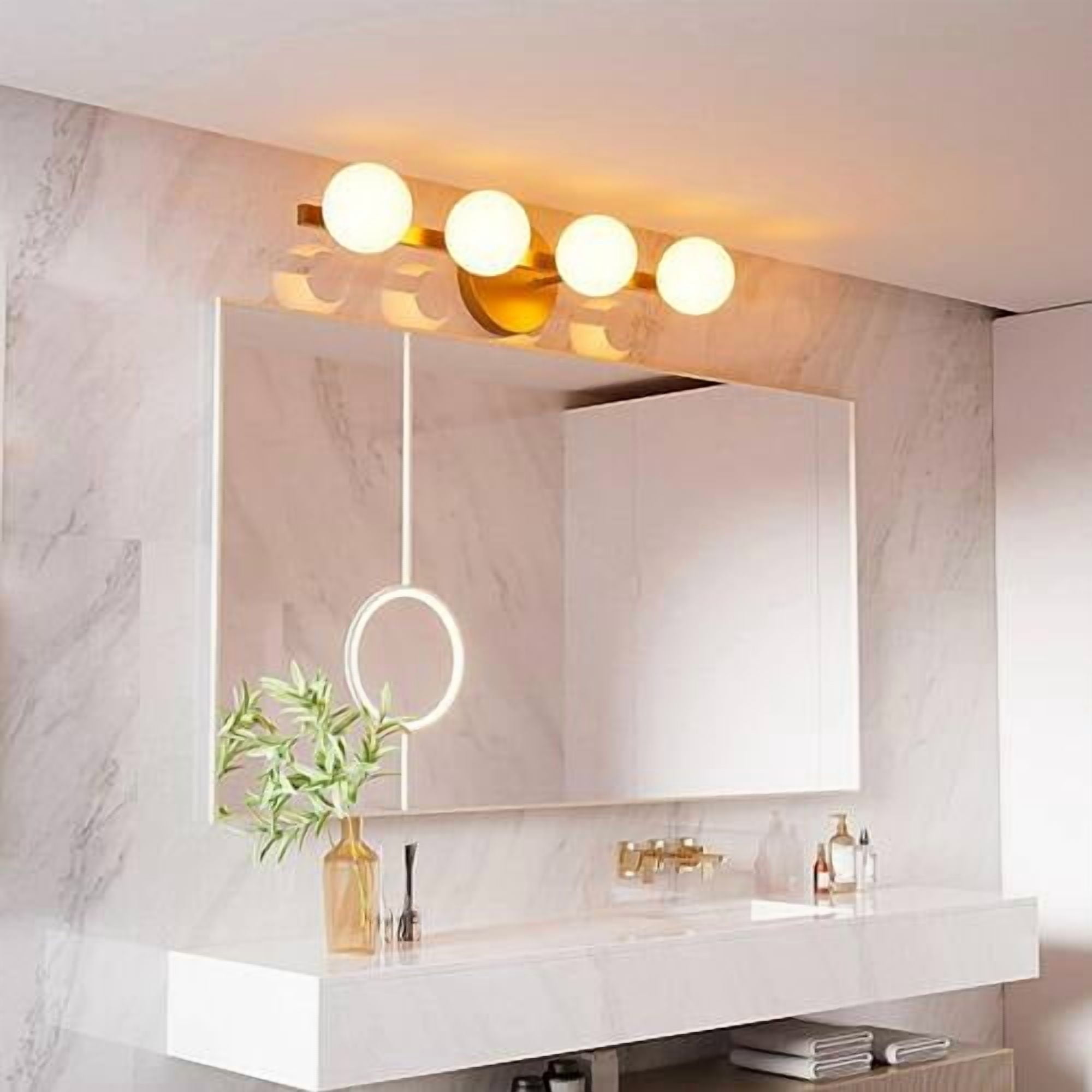 Satco S12477 G16.5 Globe LED Filament Light Bulbs 5.5W 120V 3500K 90+CRI E12 Candelabra Base Dimmable WET Location (6 Pack)