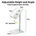 thumbnail image 2 of Nuevo soporte para teléfono móvil de escritorio: soporte telescópico para teléfono móvil de aleación de aluminio, 2 of 5