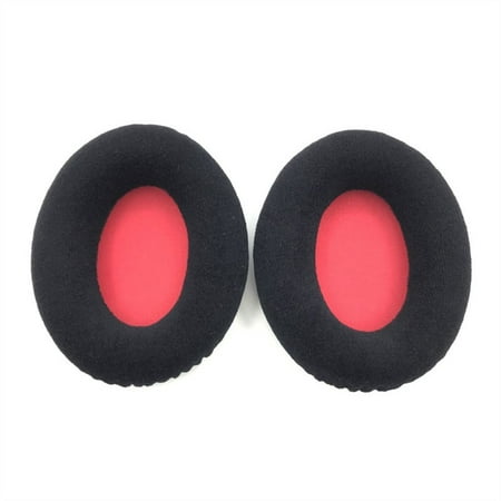 

1Pair Portable Earmuffs Soft Headset Earbuds Cover Ear Pads Ear Cushion Headphones Accessories RED FLANNEL