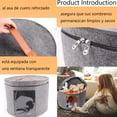 thumbnail image 3 of Caja de Almacenamiento para Sombreros, 2 Piezas Organizador de Gorras, Porta Gorras, Porta Sombrero Diseño plegable con Ventana Transparente, 3 of 4