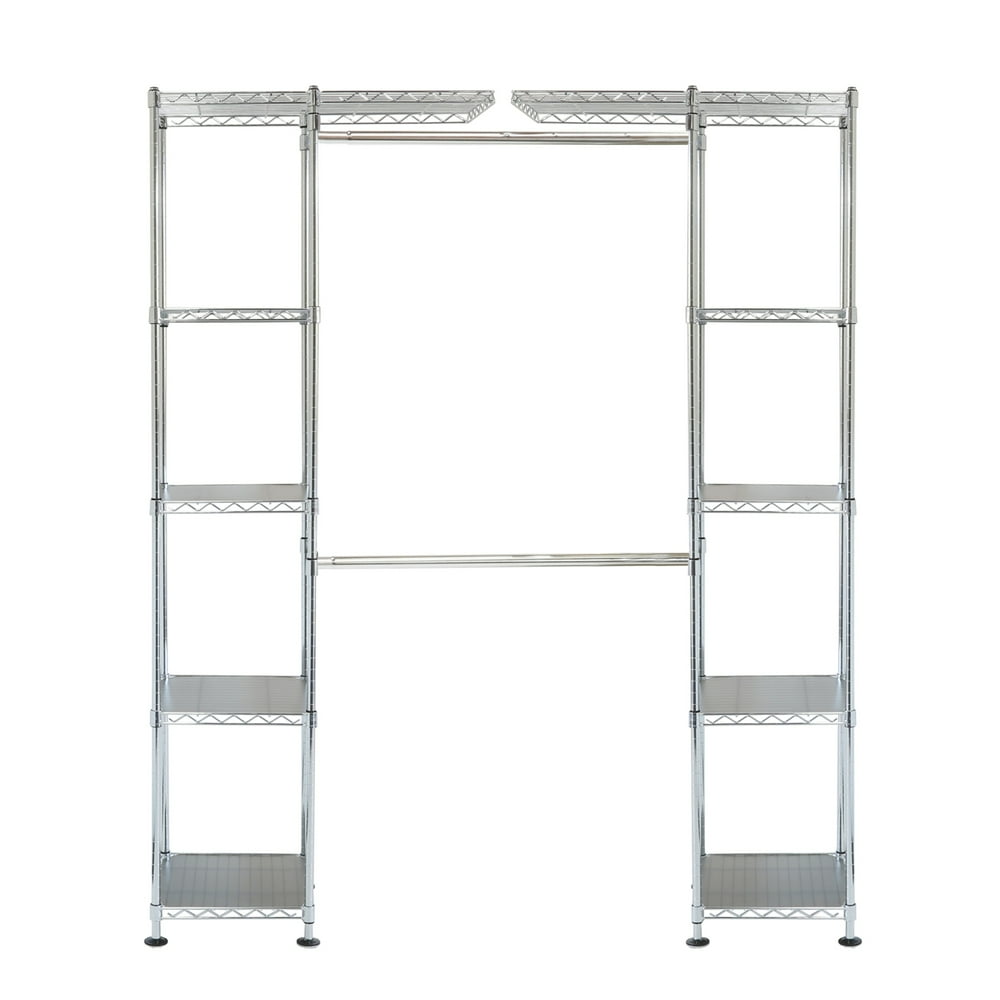 Seville Classics Ultra zinc Steel Wire Expandable Closet Organizer