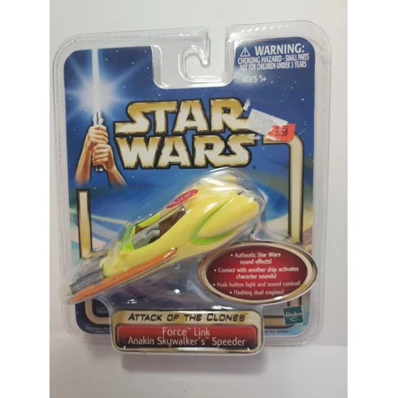 Star Wars Attack of the Clones Force Link Anakin Skywalker's Speeder NEW t3