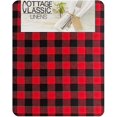 thumbnail image 2 of Christmas Country Rustic Red and Black Buffalo Plaid 52 x 70 inch Rectangle Cotton Fabric Tablecloth, 2 of 9